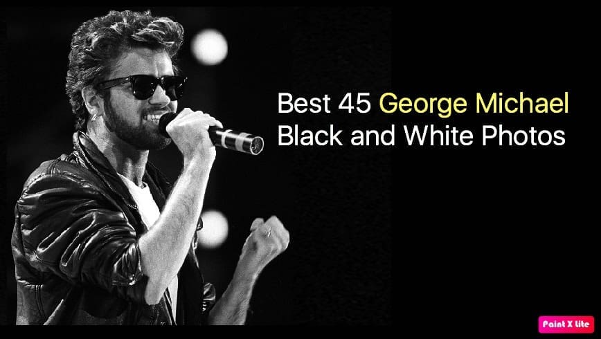 Best 45 George Michael Black and White Photos