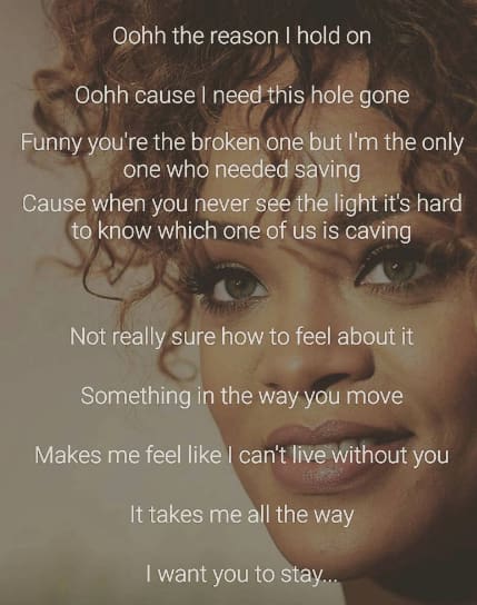 Rihanna – Stay Lyrics