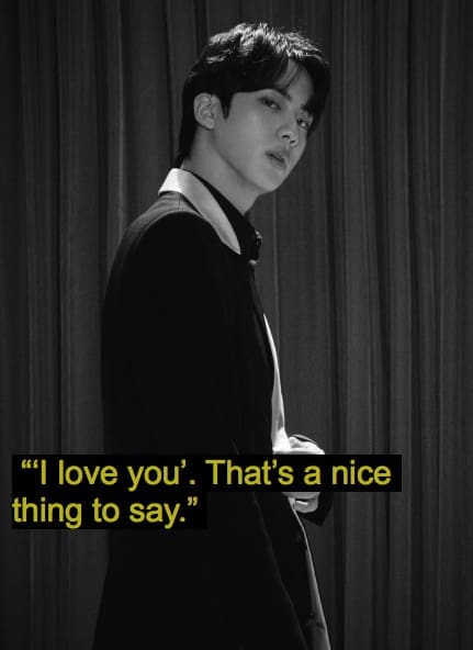 11 Best Kim Seok Jin Quotes And Captions Bts Nsf News And Magazine 5588