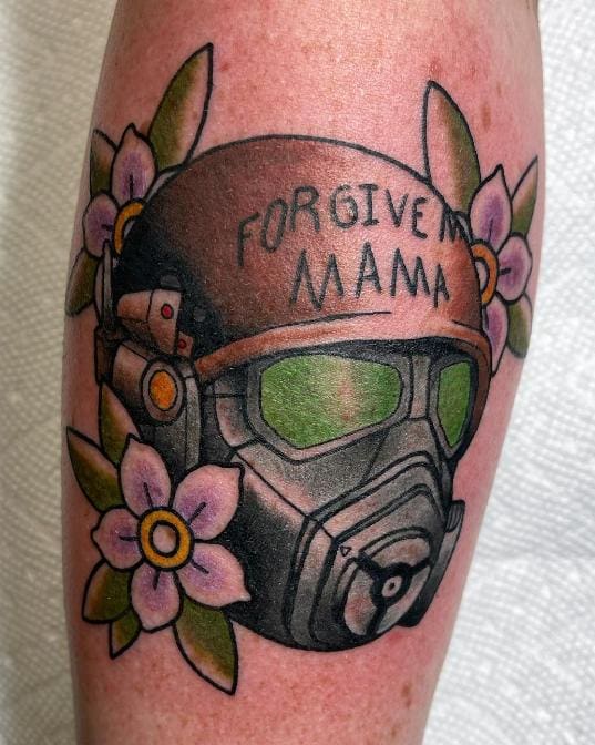 Fallout tattoo forgive me mama
