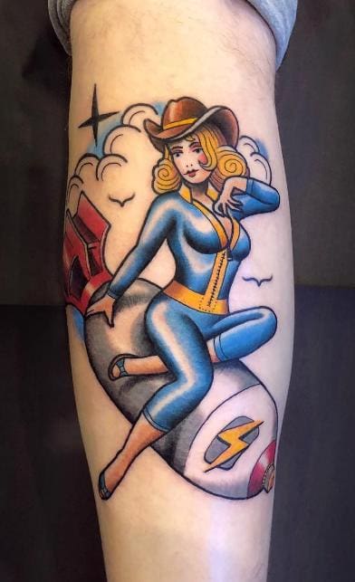 Fallout tattoo girl